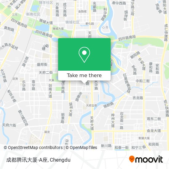 成都腾讯大厦-A座 map
