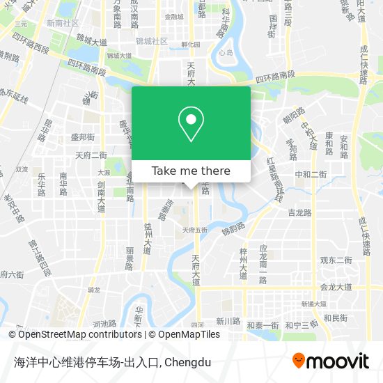 海洋中心维港停车场-出入口 map