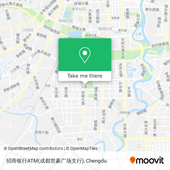 招商银行ATM(成都世豪广场支行) map