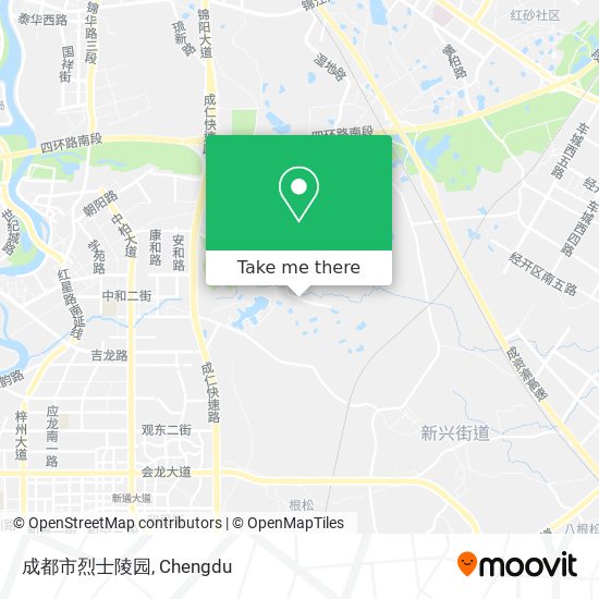 成都市烈士陵园 map