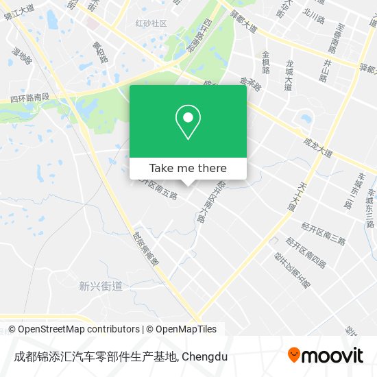 成都锦添汇汽车零部件生产基地 map
