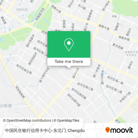中国民生银行信用卡中心-东北门 map