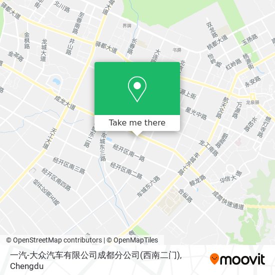 一汽-大众汽车有限公司成都分公司(西南二门) map