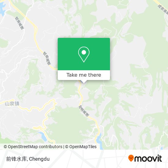 前锋水库 map