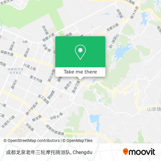 成都龙泉老年三轮摩托骑游队 map