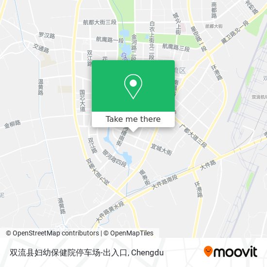 双流县妇幼保健院停车场-出入口 map