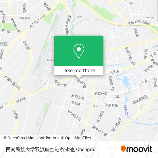 西南民族大学双流航空港游泳池 map