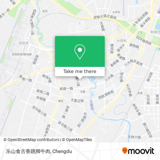 乐山食古香跷脚牛肉 map