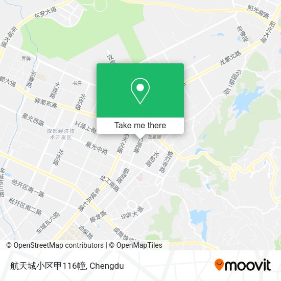 航天城小区甲116幢 map