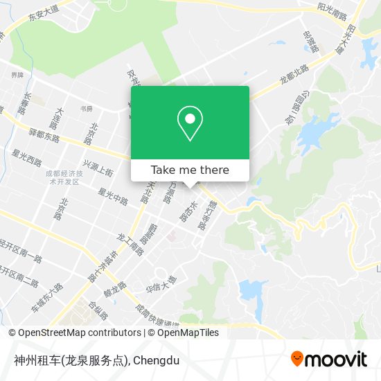 神州租车(龙泉服务点) map