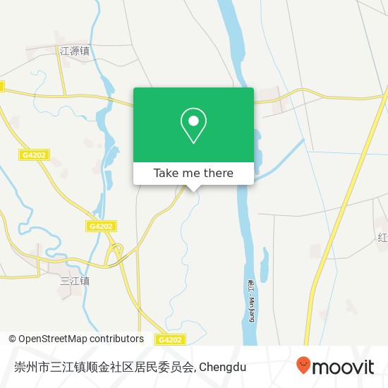 崇州市三江镇顺金社区居民委员会 map