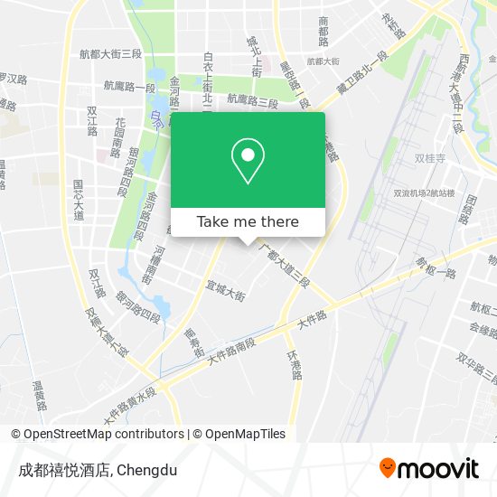 成都禧悦酒店 map