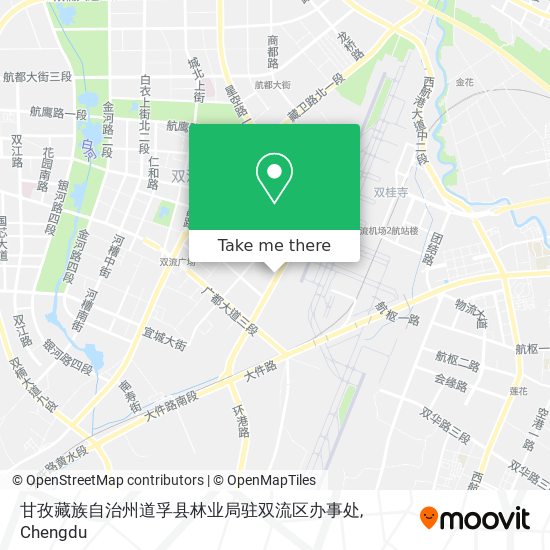 甘孜藏族自治州道孚县林业局驻双流区办事处 map