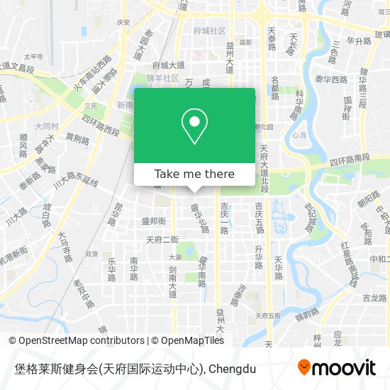 堡格莱斯健身会(天府国际运动中心) map