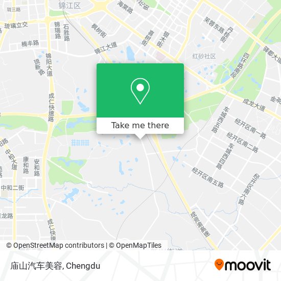 庙山汽车美容 map