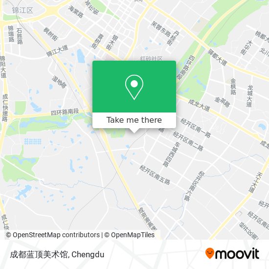 成都蓝顶美术馆 map