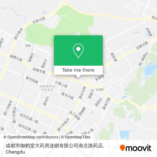 成都市御鹤堂大药房连锁有限公司南京路药店 map