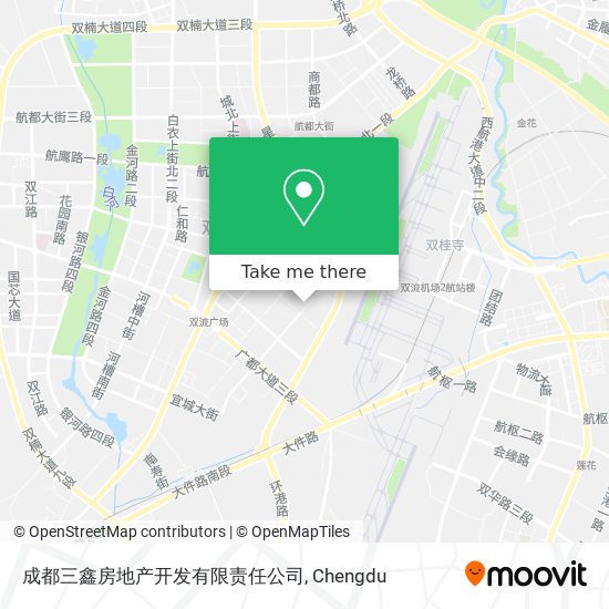 成都三鑫房地产开发有限责任公司 map
