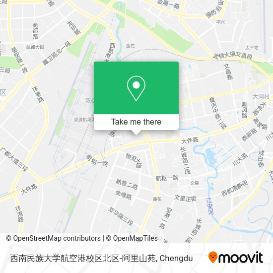 西南民族大学航空港校区北区-阿里山苑 map