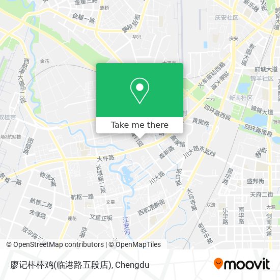廖记棒棒鸡(临港路五段店) map