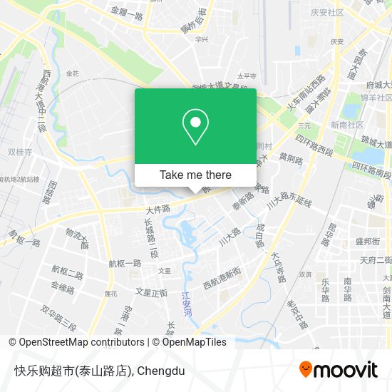 快乐购超市(泰山路店) map