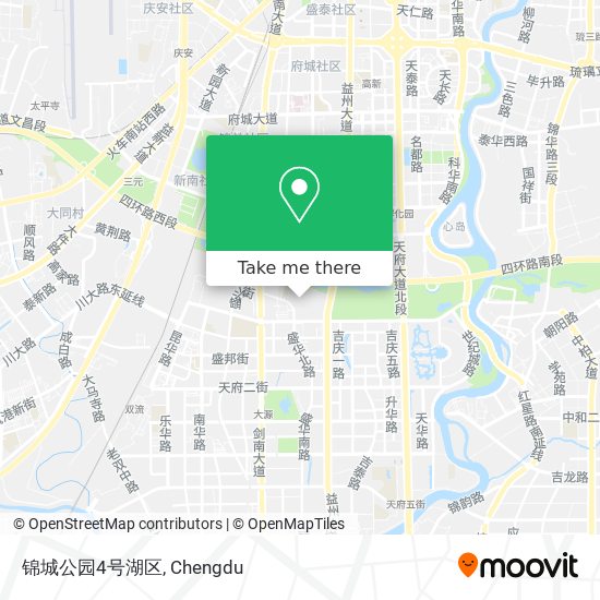 锦城公园4号湖区 map