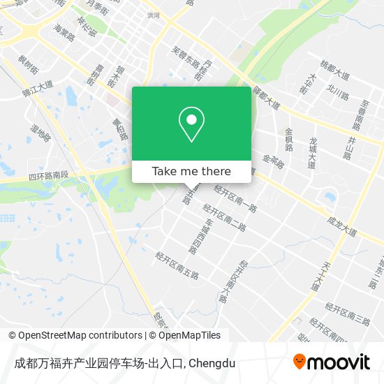 成都万福卉产业园停车场-出入口 map