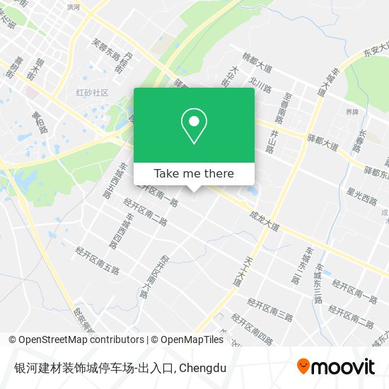 银河建材装饰城停车场-出入口 map