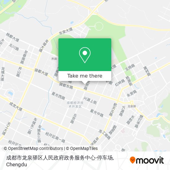 成都市龙泉驿区人民政府政务服务中心-停车场 map