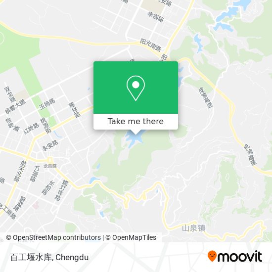 百工堰水库 map