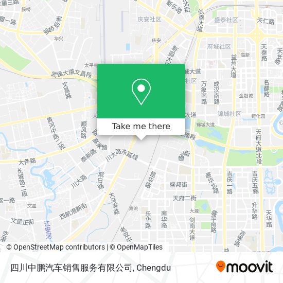 四川中鹏汽车销售服务有限公司 map
