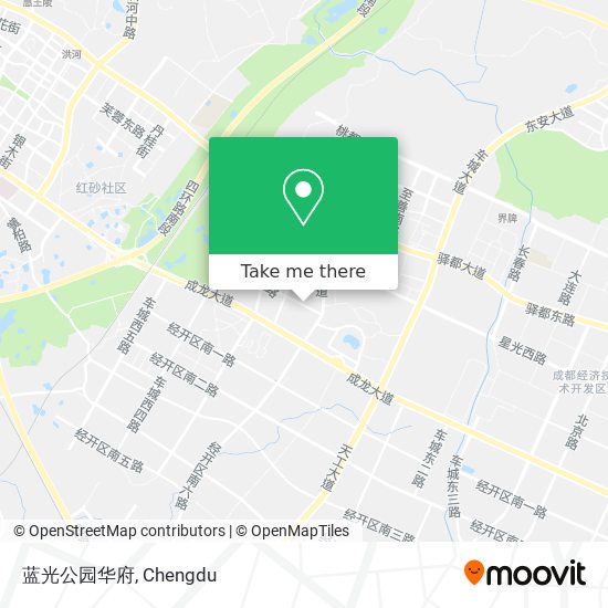 蓝光公园华府 map