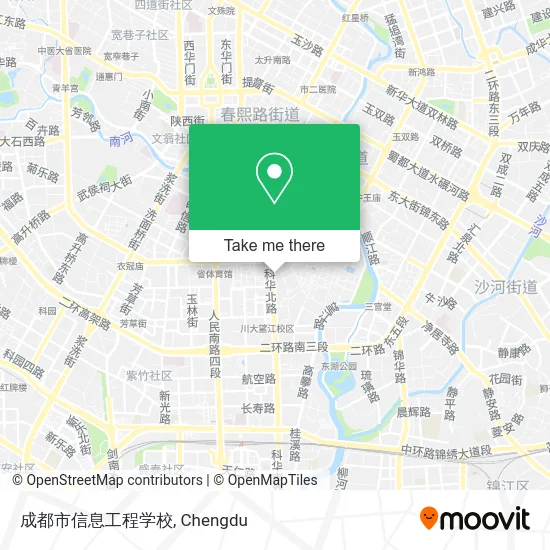 成都市信息工程学校 map