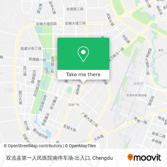双流县第一人民医院南停车场-出入口 map
