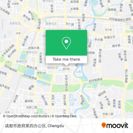 成都市政府第四办公区 map