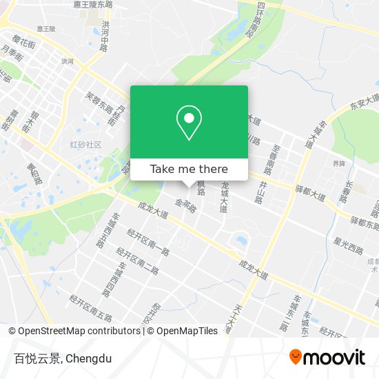 百悦云景 map