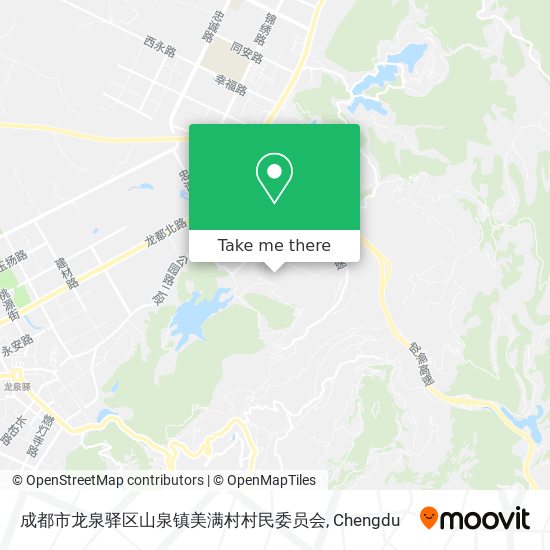 成都市龙泉驿区山泉镇美满村村民委员会 map
