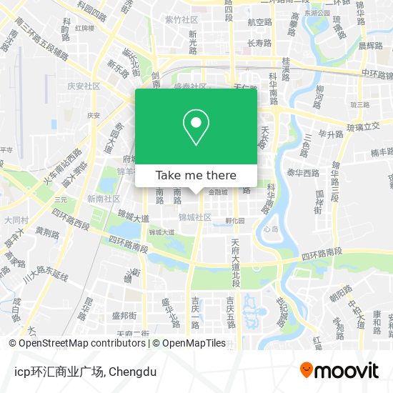 icp环汇商业广场 map