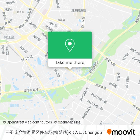三圣花乡旅游景区停车场(柳荫路)-出入口 map
