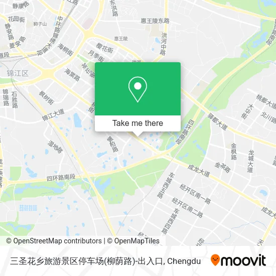 三圣花乡旅游景区停车场(柳荫路)-出入口 map