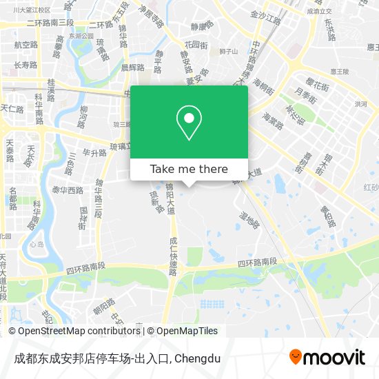 成都东成安邦店停车场-出入口 map