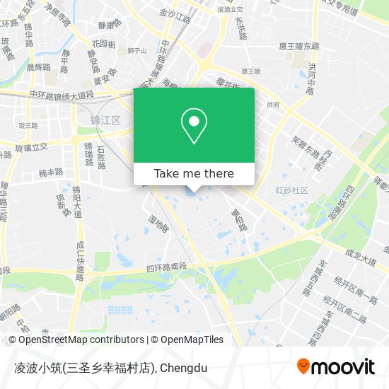 凌波小筑(三圣乡幸福村店) map