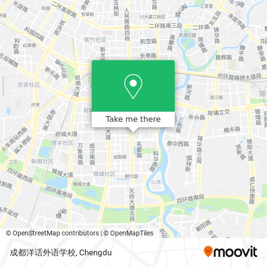 成都洋话外语学校 map
