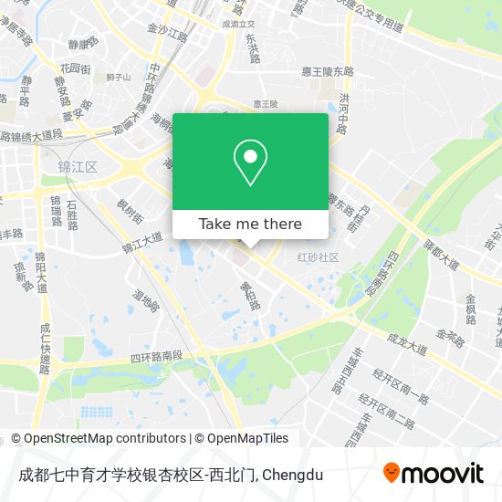 成都七中育才学校银杏校区-西北门 map