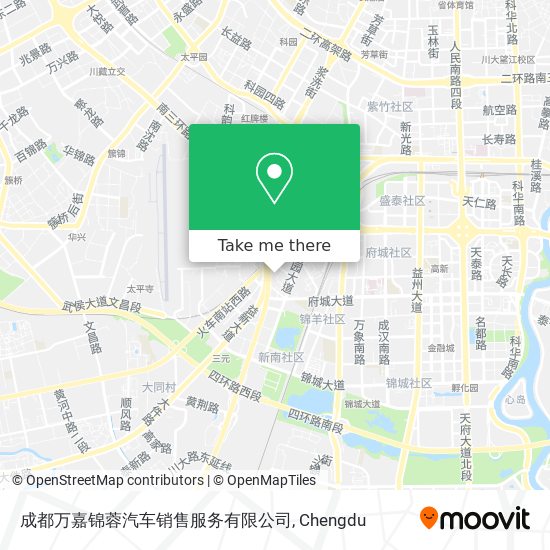 成都万嘉锦蓉汽车销售服务有限公司 map