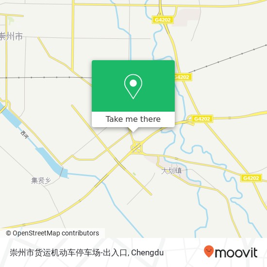 崇州市货运机动车停车场-出入口 map