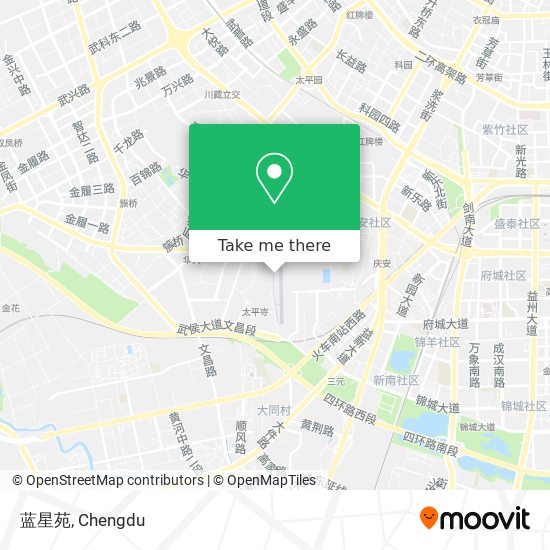 蓝星苑 map