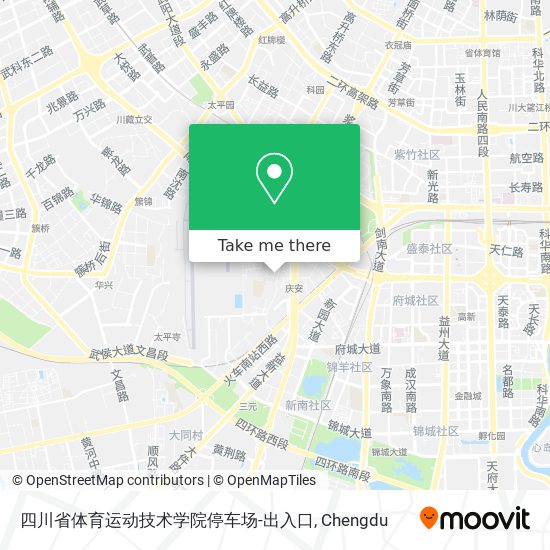 四川省体育运动技术学院停车场-出入口 map