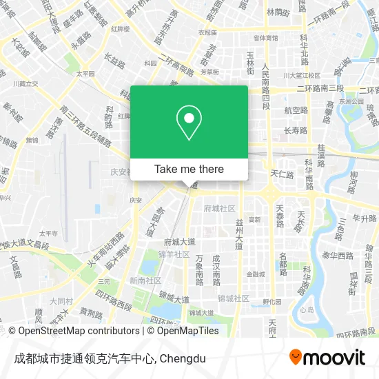 成都城市捷通领克汽车中心 map