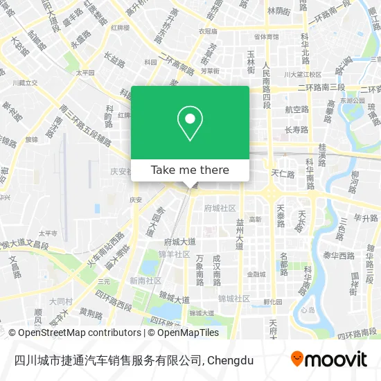 四川城市捷通汽车销售服务有限公司 map